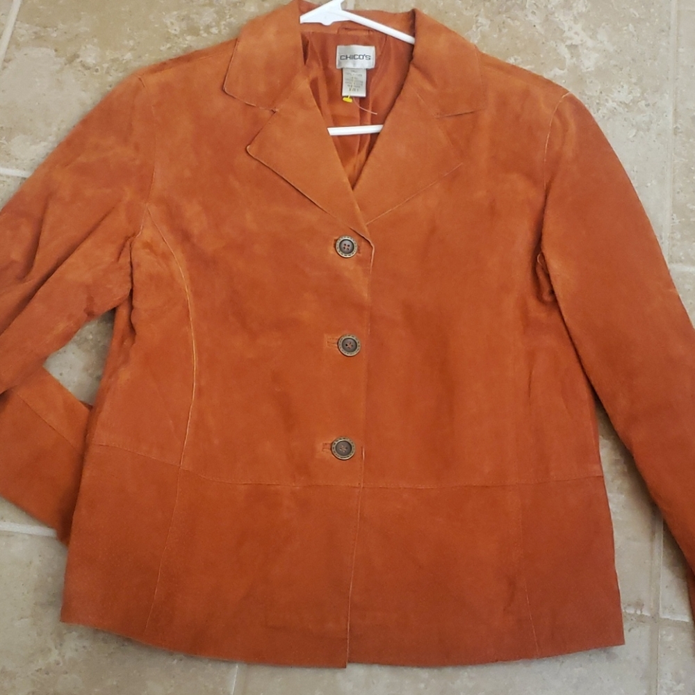 CHICO's leather Jacket